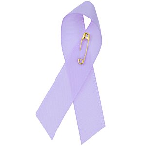 Additional Image 1 - a purple ribbon with a safety pin