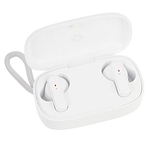 Additional Image 1 - a white wireless earbuds in a case