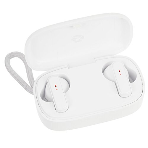 Additional Image 1 - a white wireless earbuds in a case