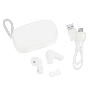 Additional Image 3 - a white object with ear buds and plugs