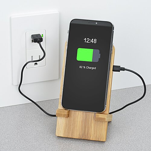 Additional Image 2 - a phone charging on a stand