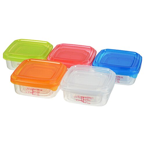 Additional Image 2 - a group of colorful plastic containers