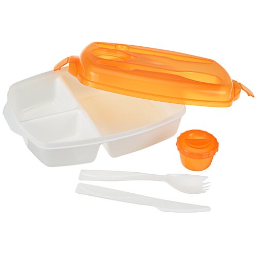 Additional Image 1 - a plastic container with a lid and spoon