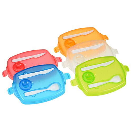 Additional Image 4 - a group of colorful plastic containers