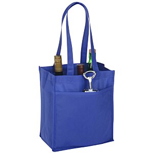 Additional Image 1 - a blue bag with a bottle and a key