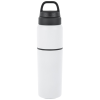 a white and black water bottle