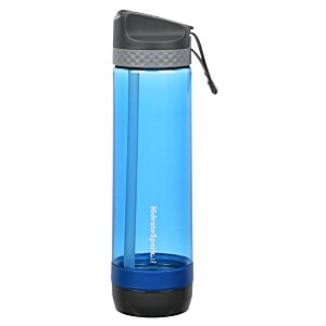 Additional Image 3 - a blue water bottle with a black cap