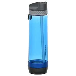 Additional Image 4 - a blue water bottle with a black cap