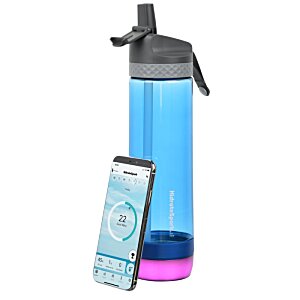 Additional Image 6 - a blue water bottle with a cell phone
