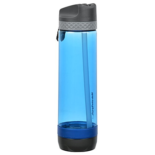 Additional Image 4 - a blue water bottle with a black cap