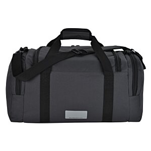 Additional Image 2 - a black duffel bag with black straps