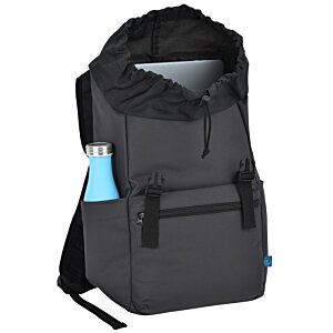 Additional Image 2 - a black backpack with a blue object on it