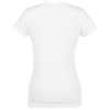 View Image 2 of 3 of Tultex Polyester Blend T-Shirt - Ladies' - White