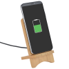 View Image 4 of 7 of SCX Bamboo Light-Up Logo Wireless Charger