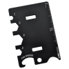 a black piece of metal