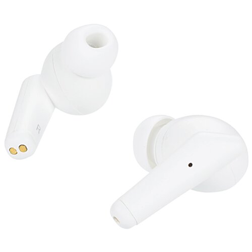 Additional Image 4 - a pair of white earbuds