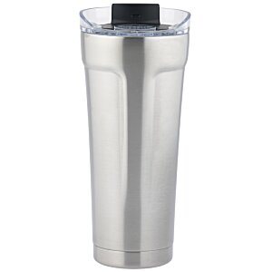 Additional Image 5 - a silver cup with a black lid