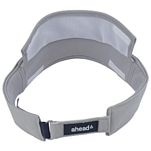 Additional Image 2 - a white visor with a black label