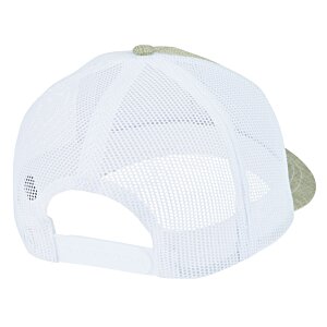 Additional Image 1 - a white hat with a green patch