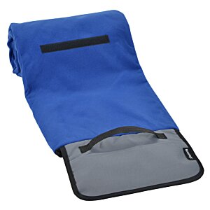 Additional Image 1 - a blue and black blanket