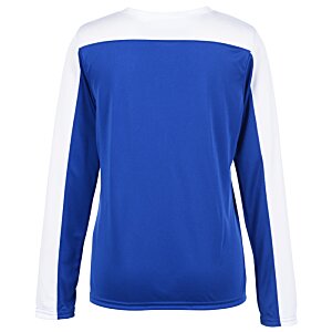 Additional Image 1 - a blue and white long sleeved shirt
