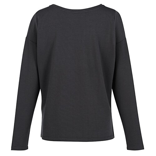Additional Image 1 - a black shirt with long sleeves