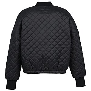Additional Image 1 - a black jacket with a diamond pattern