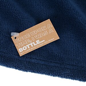 Additional Image 1 - a tag on a blue blanket