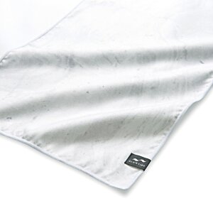 Additional Image 2 - a white cloth with a black logo