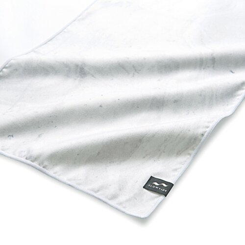 Additional Image 2 - a white cloth with a black logo