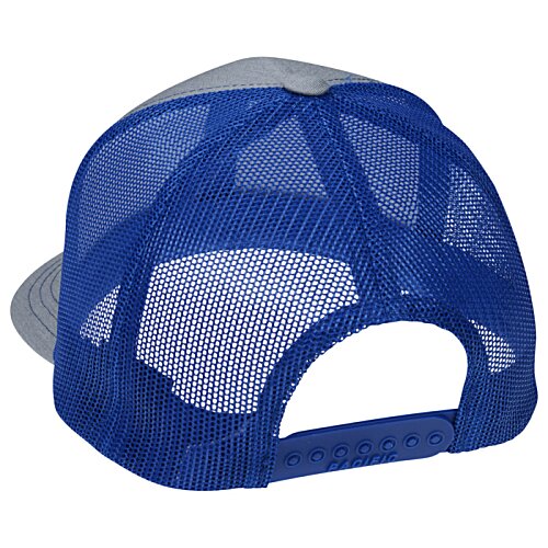 Additional Image 1 - a blue hat with a mesh top