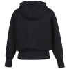 a black hoodie with a white background