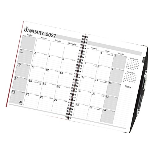 Additional Image 2 - a calendar with a white cover