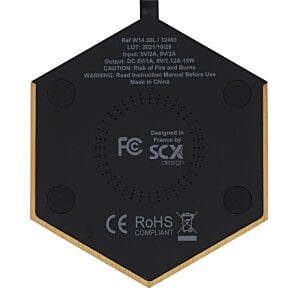 Additional Image 3 - a black hexagon with white text