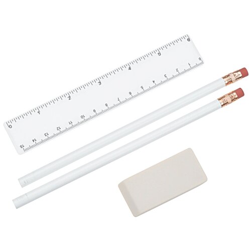 Additional Image 1 - a white pencils and eraser