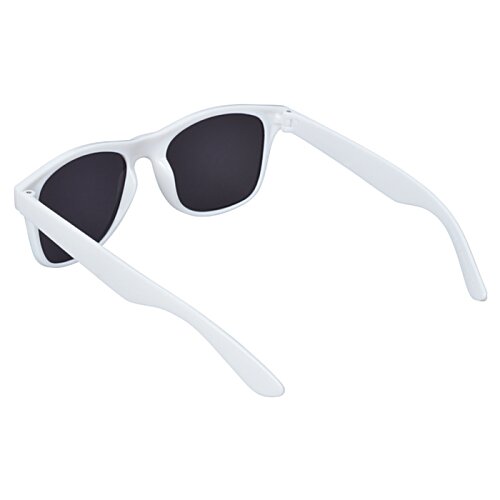 Additional Image 1 - a white sunglasses with black lenses