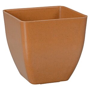 Additional Image 1 - a brown square pot with a white background