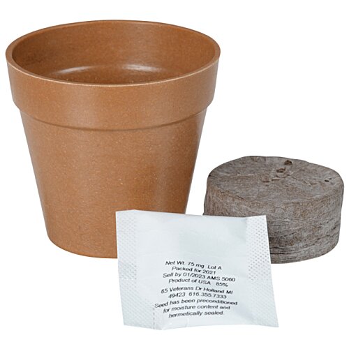 Additional Image 2 - a brown pot and a white packet