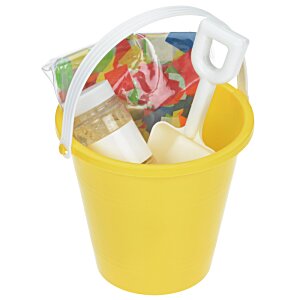 Additional Image 1 - a yellow bucket with a shovel and a plastic bucket