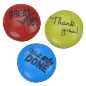 Additional Image 4 - a group of colorful balls with writing on them