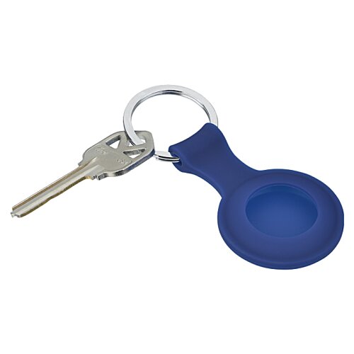 Additional Image 2 - a key chain with a blue circle