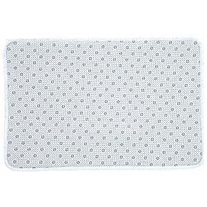 Additional Image 2 - a white and grey polka dot mat