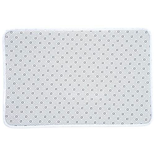 Additional Image 2 - a white and grey polka dot mat
