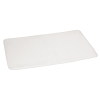 a white rectangular object on a white background
