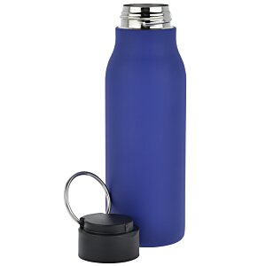 Additional Image 2 - a blue water bottle with a black cap