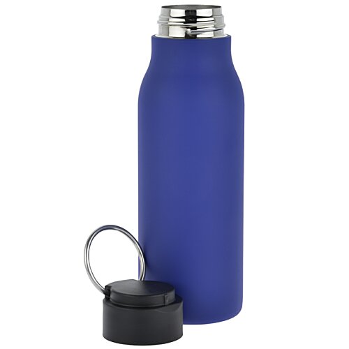 Additional Image 2 - a blue water bottle with a black cap
