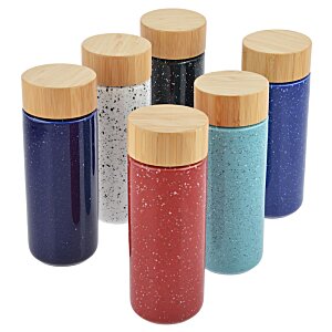 Additional Image 2 - a group of colorful containers with wooden lids