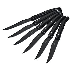 Additional Image 2 - a group of black knives