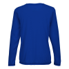 View Image 2 of 3 of Augusta Super Soft-Spun Poly V-Neck Long Sleeve T-Shirt - Ladies'