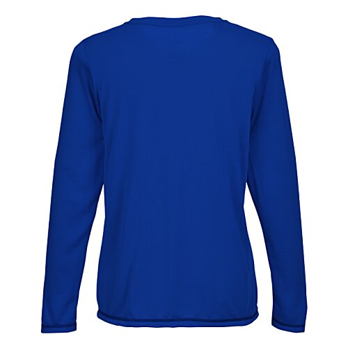 Additional Image 1 - a blue long sleeved shirt